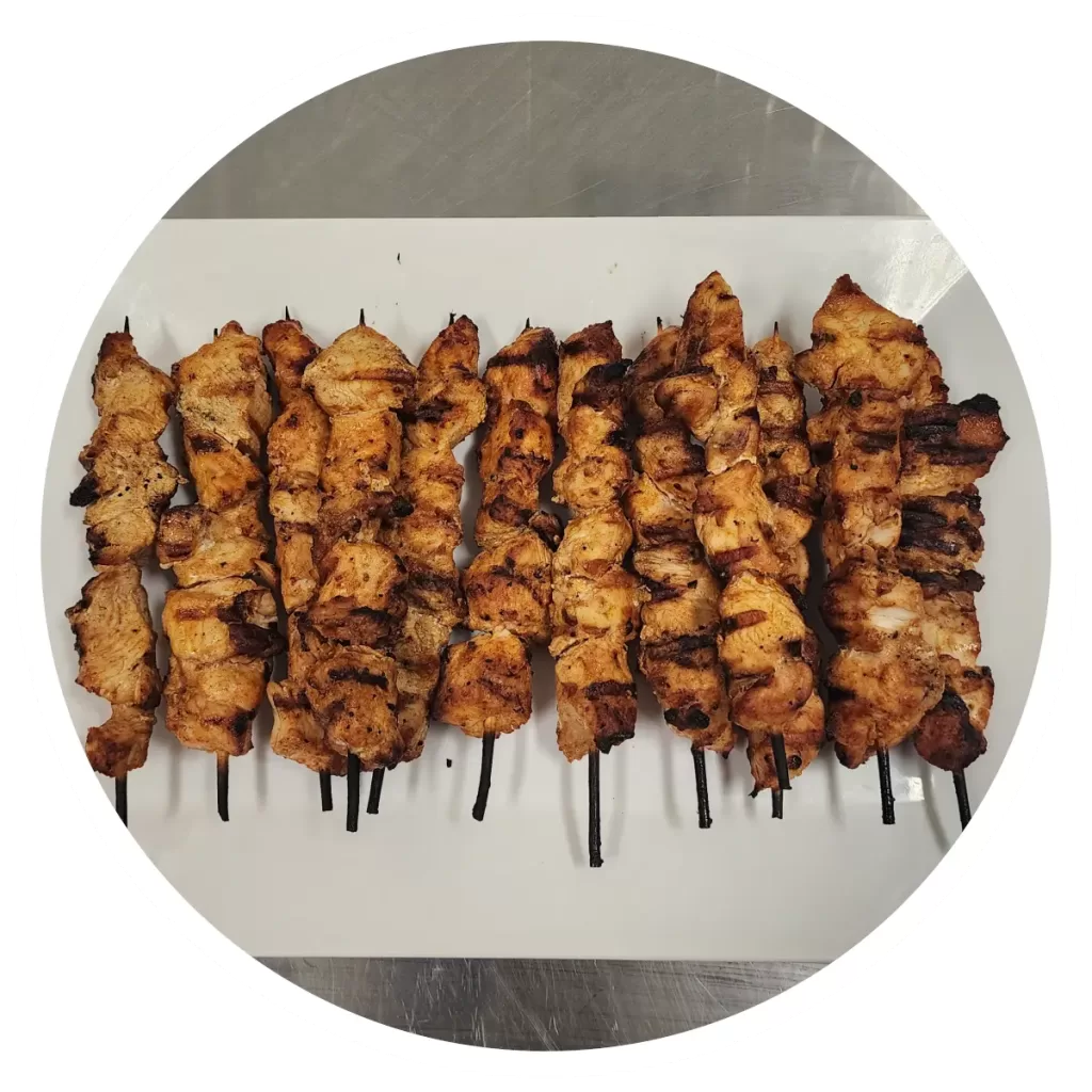 skewers platter from tibas for parents in junior, lunar and elite parties